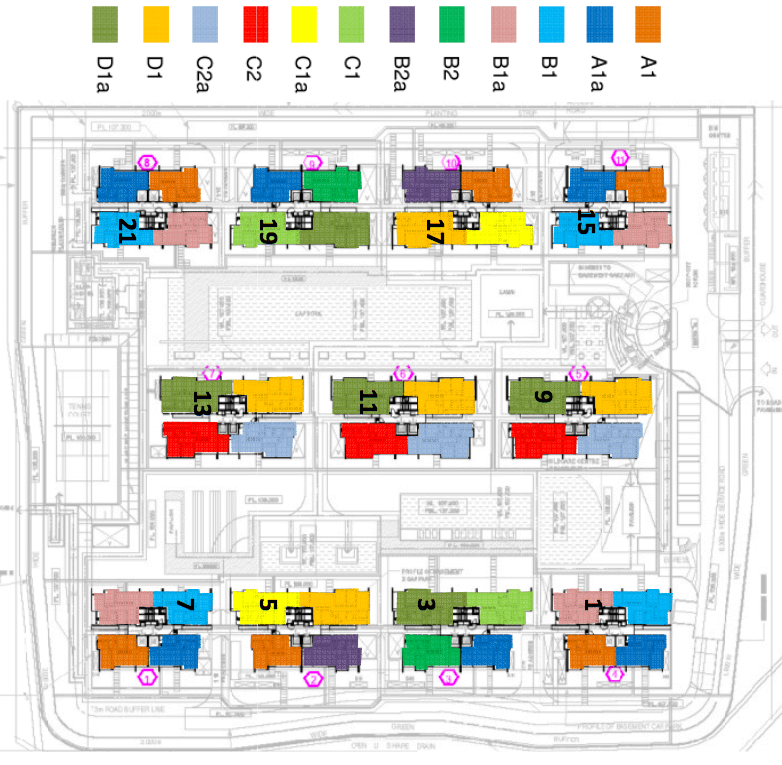 Symphony Suites Unit Distribution